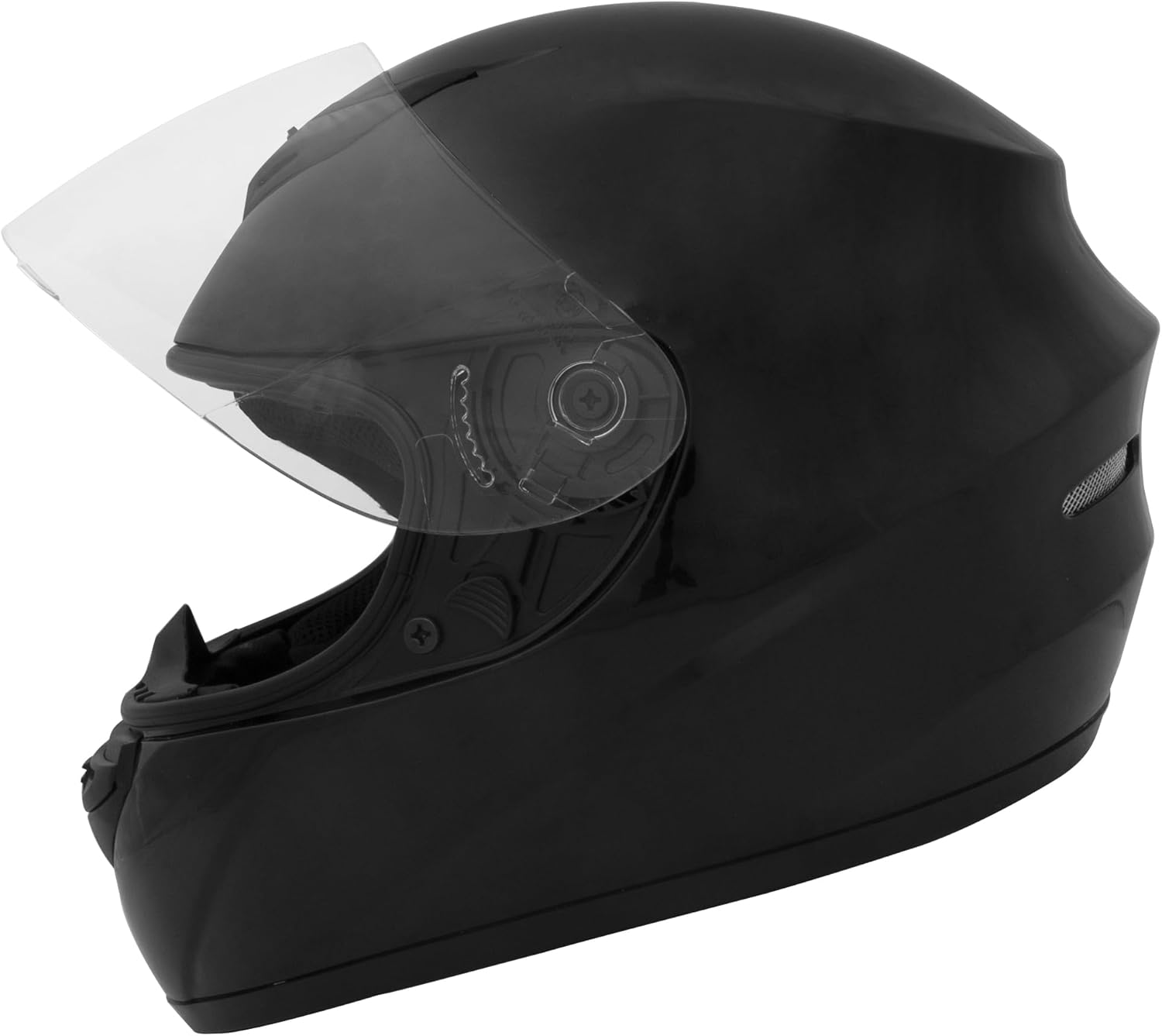 Zorax Black Classic Motorcycle Helmet